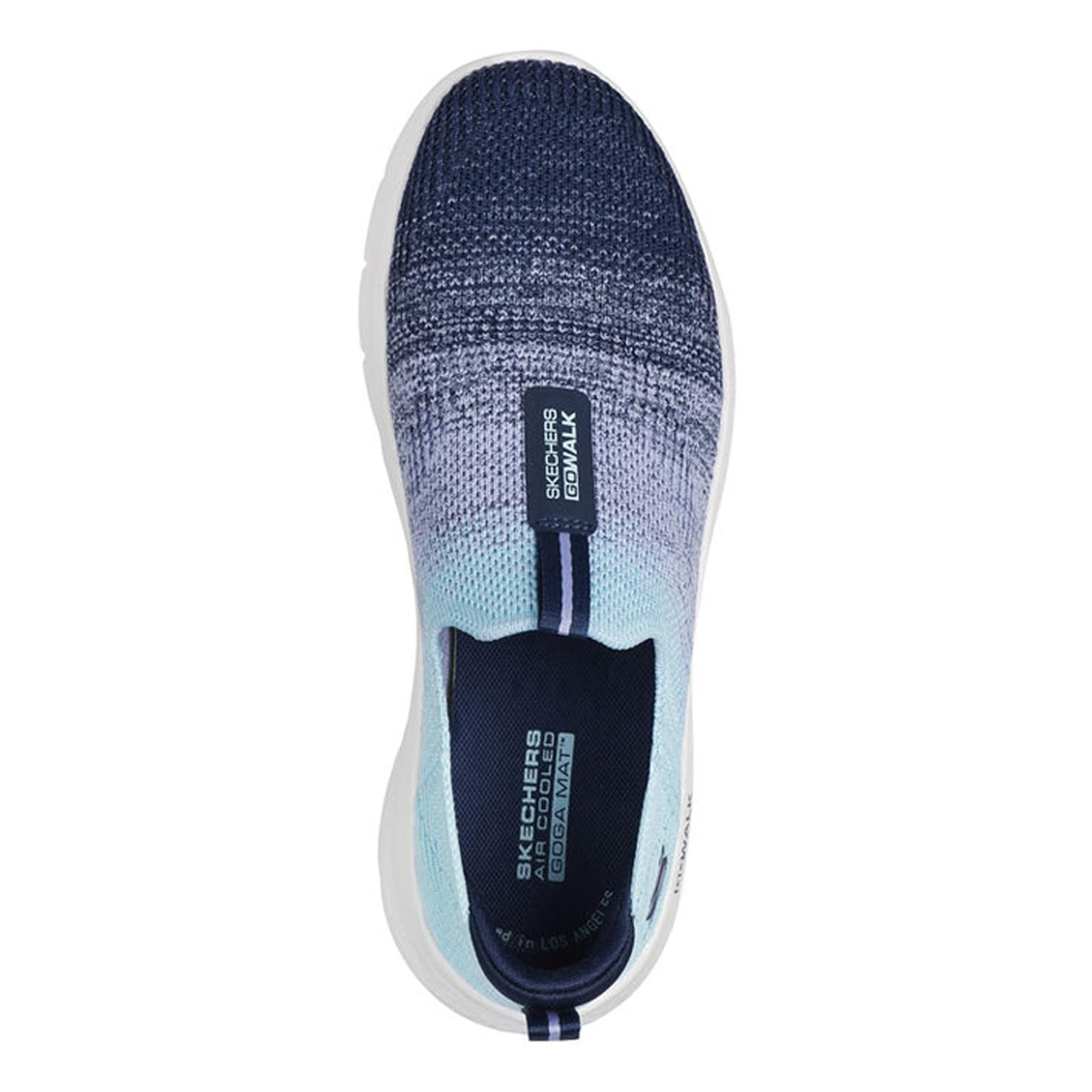 Skechers Women's Go Walk Flex Cali Sunset Sneaker, Navy/Aqua, 13