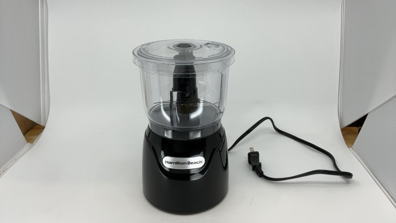 Hamilton Beach Mini Food Processor, 3-Cup, Black, 350W, for Chopping