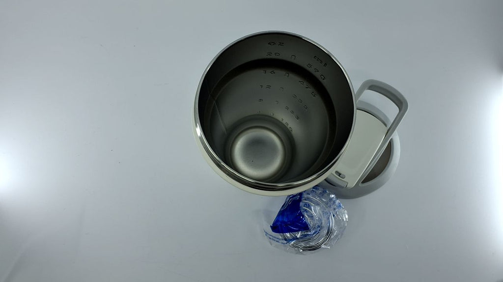 BlenderBottle Strada 24oz Shaker Cup, Insulated Stainless Steel - White