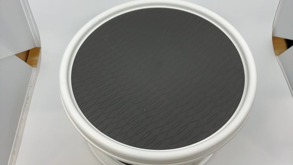 Copco Non-Skid Turntable, 2-Tier, 12-Inch, Durable & Easy Clean, White/Gray