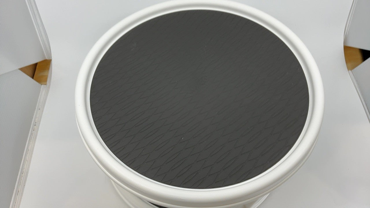 Copco Non-Skid Turntable, 2-Tier, 12-Inch, Durable & Easy Clean, White/Gray