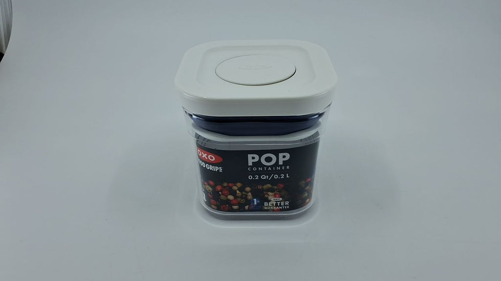 OXO Mini Square POP Container 0.2 Qt - Airtight Food Storage for Spices