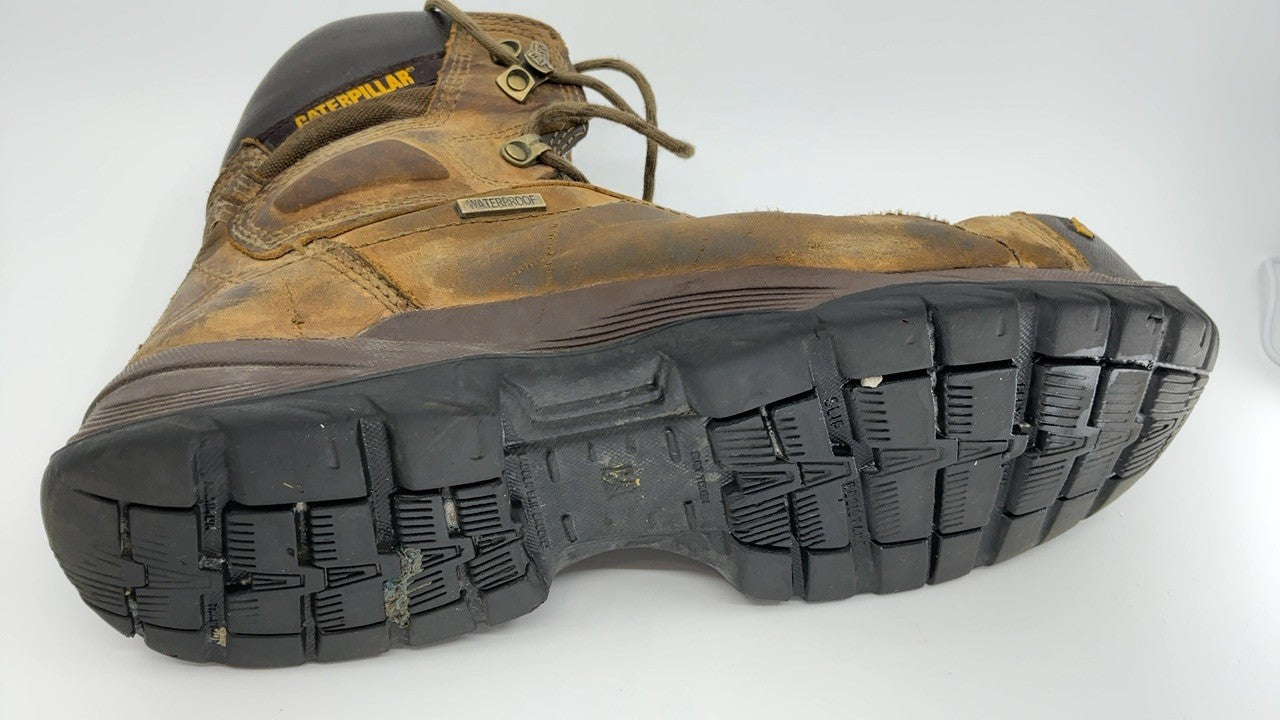 Cat Footwear Men's Diagnostic Waterproof Steel-Toe Work Boot,Dark Beige,11 M US