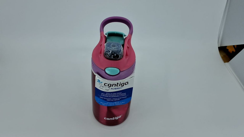 Contigo Autospout Water Bottle with Straw 13 oz Azalea/Pansy