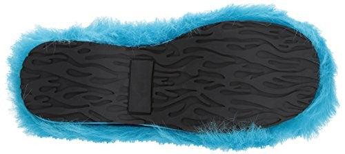 Ellie Shoes Women's 500-Fuzz Boot, Blue, 9 US/9 M US