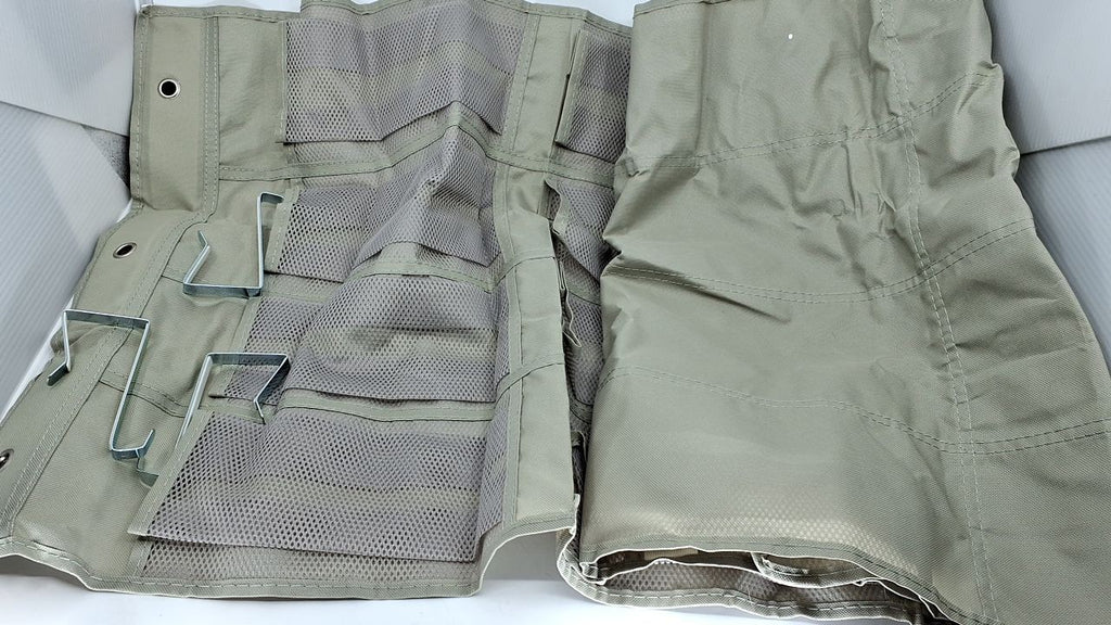 Amazon Basics 24 Medium Pocket Over-the-Door Hanging Shoe Organizer, Light Grey