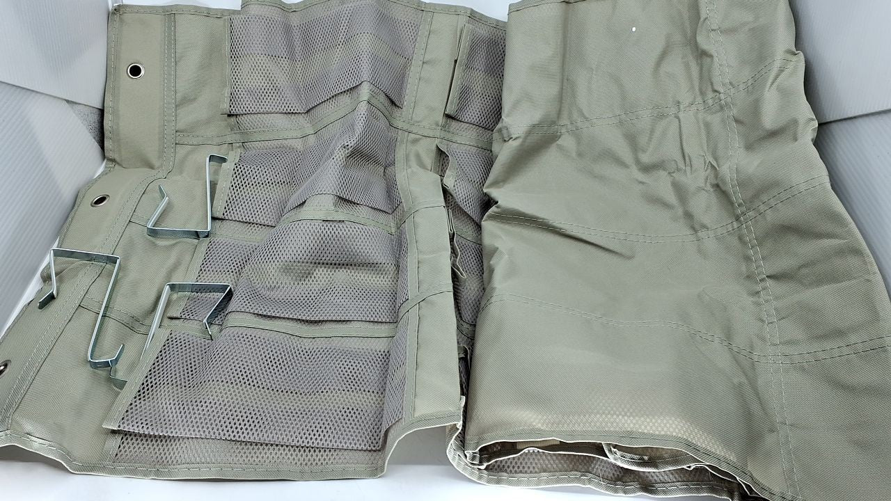 Amazon Basics 24 Medium Pocket Over-the-Door Hanging Shoe Organizer, Light Grey