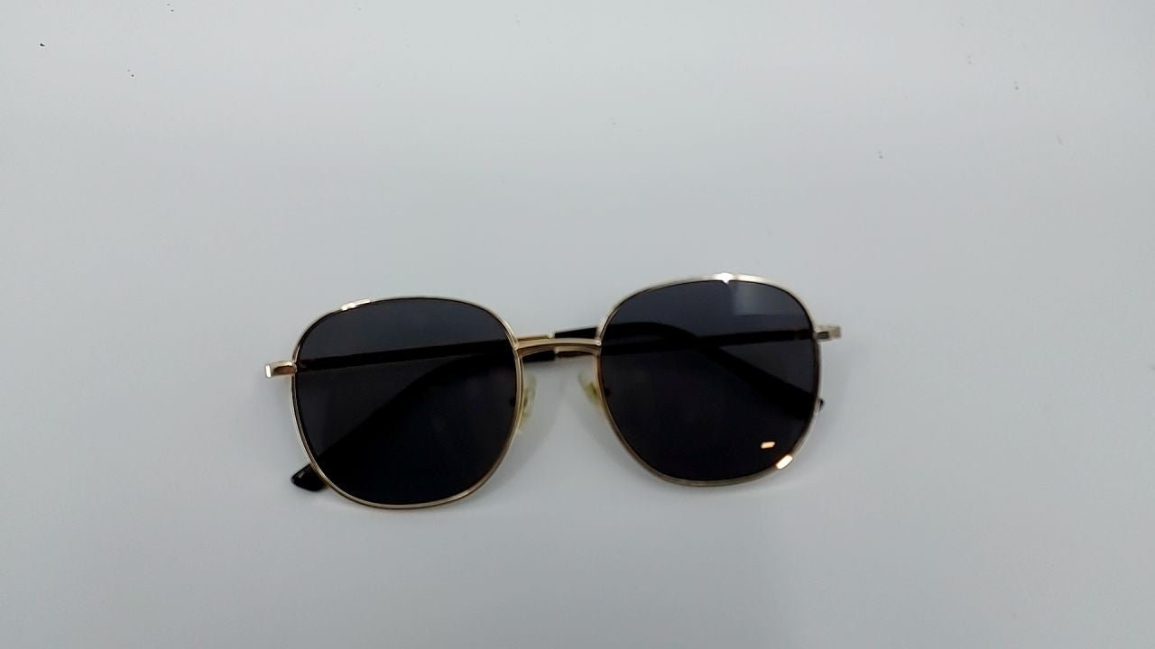 SOJOS Retro Oversized Square Polarized Sunglasses Gold/Black 60mm