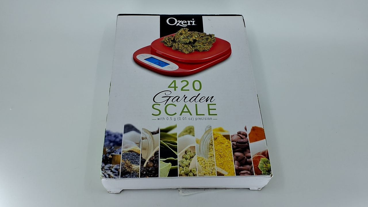 Ozeri ZK24 Kitchen Scale, 0.5g Precision, Easy Tare, Red