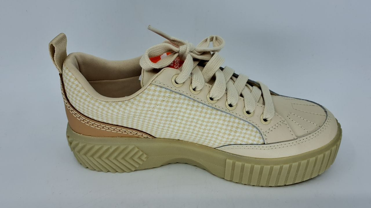 Sorel Women's ONA Ave Low Sneaker Waterproof, Bleached Ceramic/Light Aloe, 7