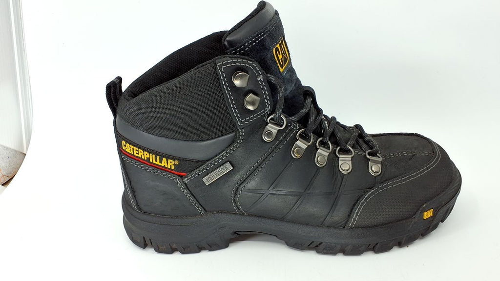 Cat Footwear Men's Threshold Waterproof Steel Toe, Black, 8.5
