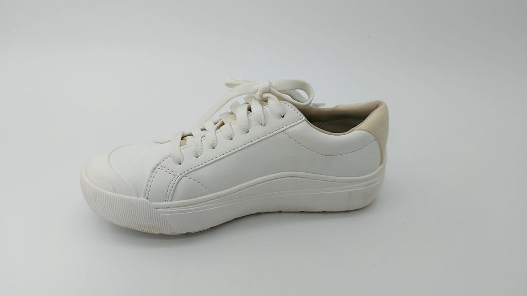 Dr. Scholl's Women's Time Off Platform Sneakers, White Smooth, Size 6.5