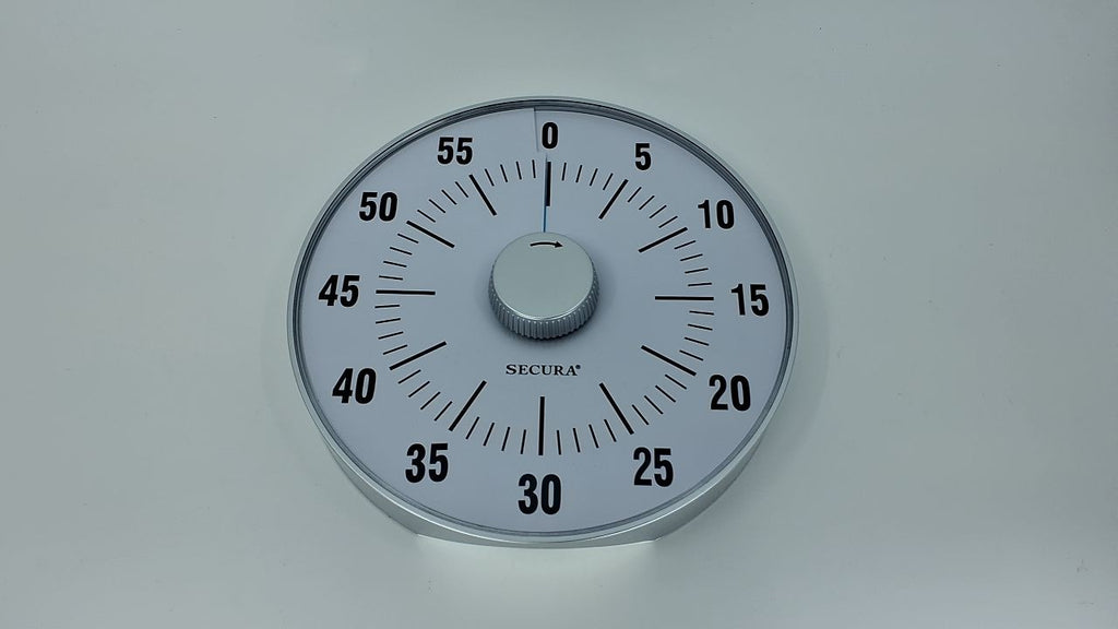 Secura 7.5-Inch Visual Countdown Timer, Blue, 60-Minute Kitchen Timer