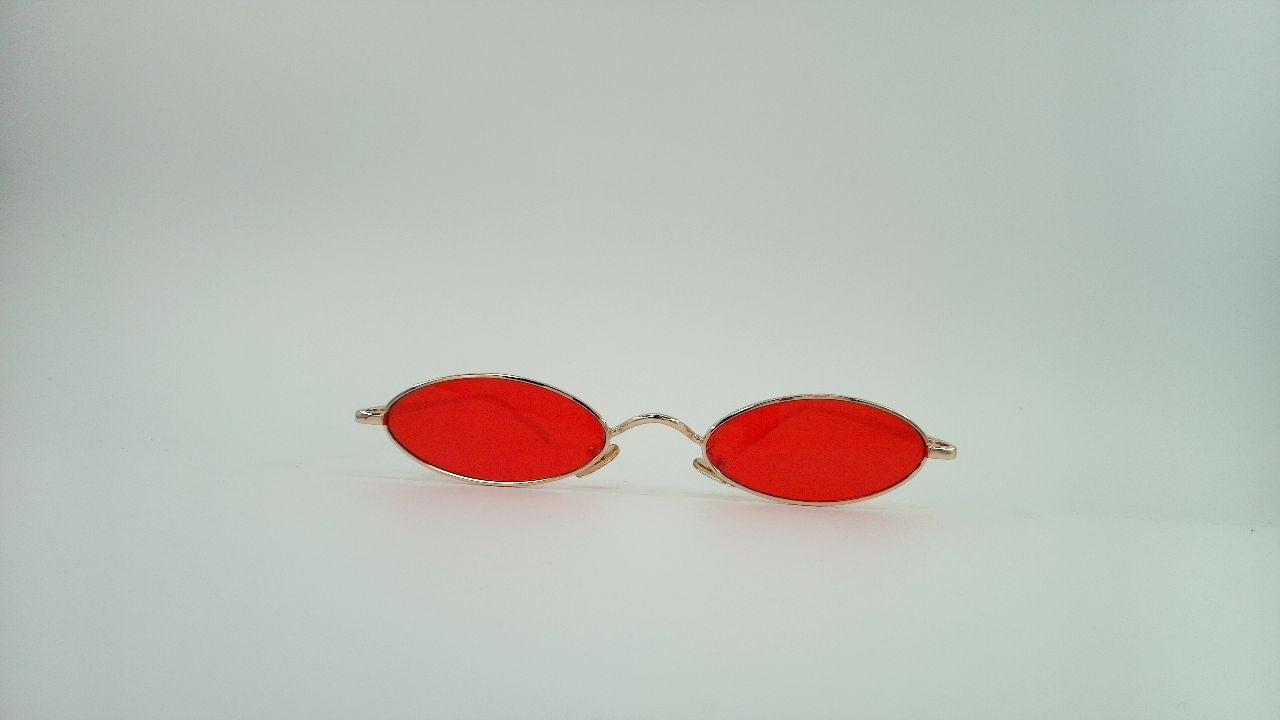 MEETSUN Vintage 90s Small Oval Sunglasses For Women Men Metal Frames Designer