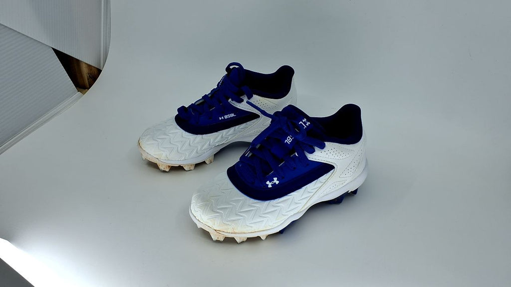 Under Armour Boys' Leadoff Low RM JR 3.0, (400) Royal/White/Royal, 11K, US