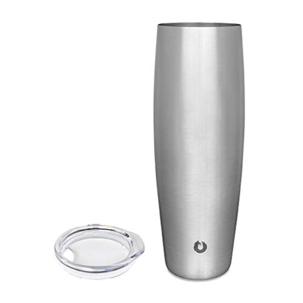 Elegant 23.9oz Stainless Steel Beer Glass - Vacuum Insulated, Lid Included