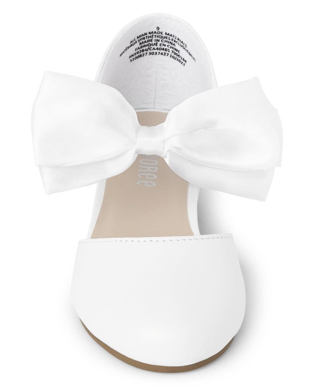 Gymboree,Girls,and Toddler Dressy Ballet Flat,White,5 Toddler