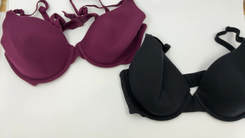 Fruit of the Loom Womens T-Shirt Bra, Lilac Whisper/Purple Velvet/Black, 38B US