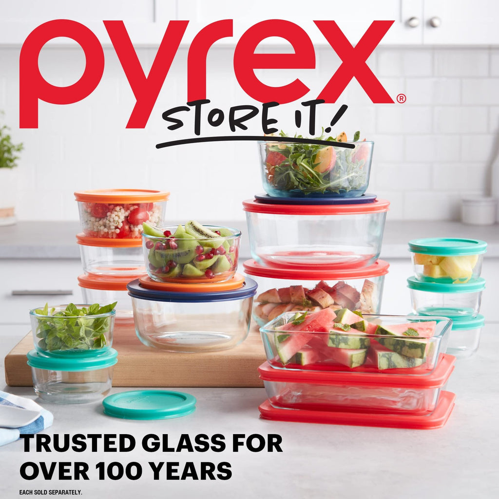 Pyrex 7 Cup Glass Food Storage Container - Microwave & Dishwasher Safe