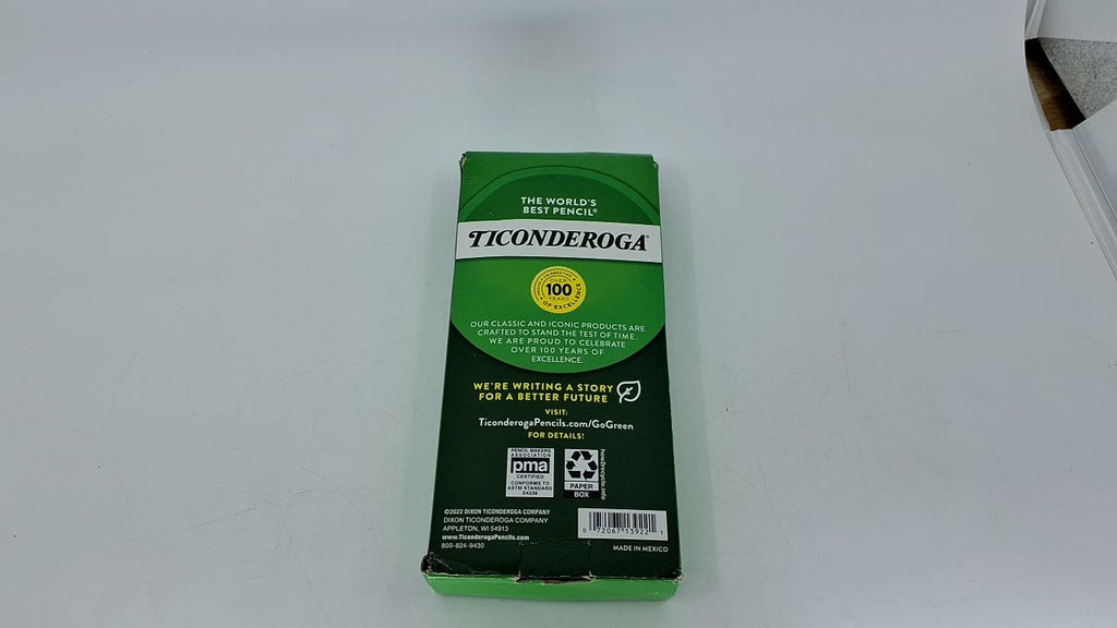 Ticonderoga Wood-Cased Pencils, Unsharpened, 2 HB Soft, Yellow, 48 Count