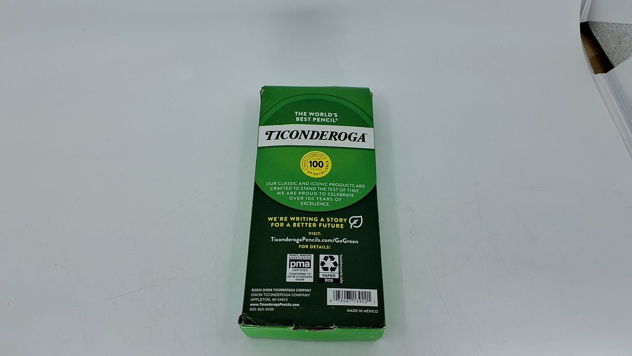 Ticonderoga Wood-Cased Pencils, Unsharpened, 2 HB Soft, Yellow, 48 Count