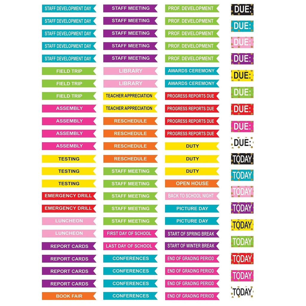 Spiral-Bound Lesson Planner 2152, 112 Pages, Multi w/Stickers