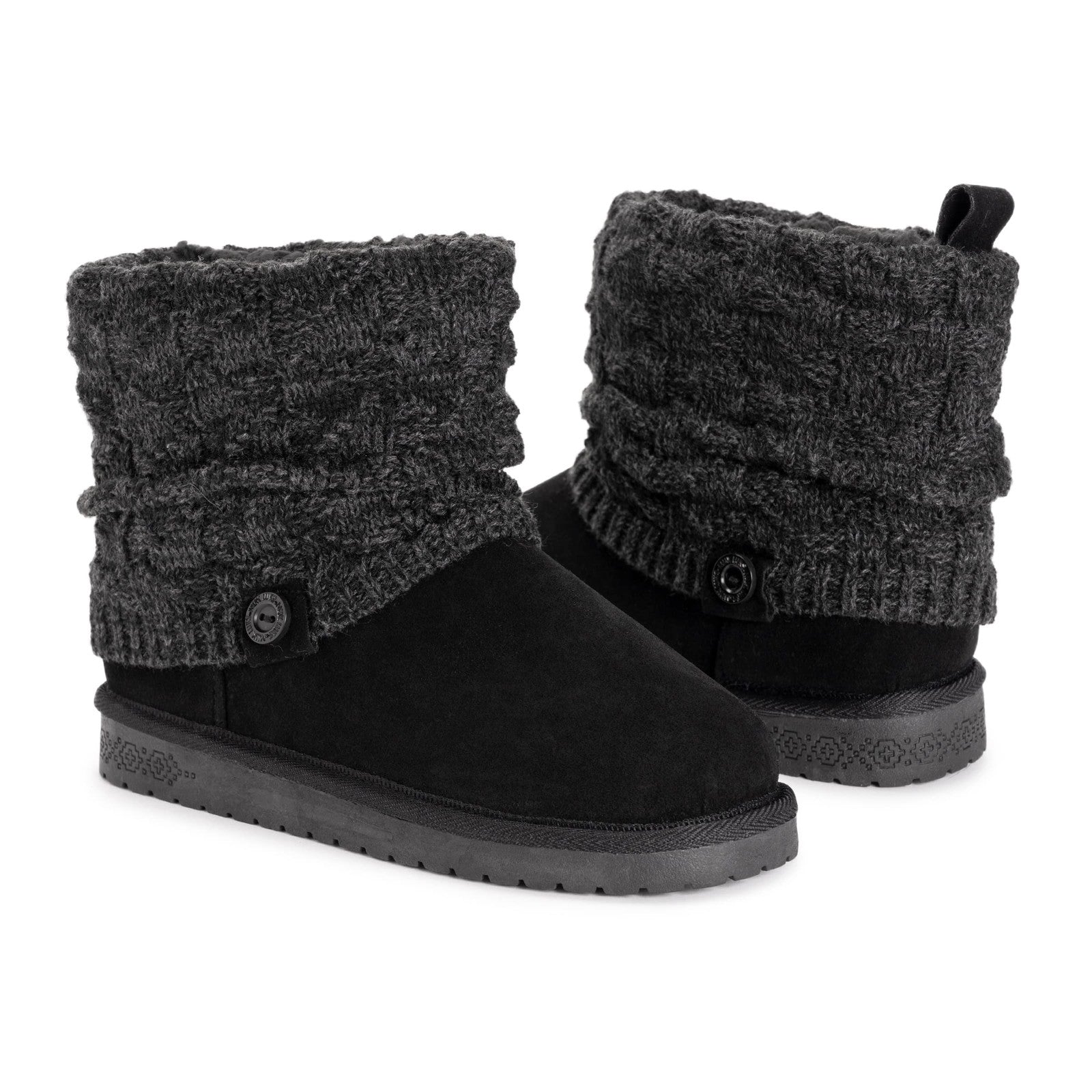 MUK LUKS Women's Laurel, Black, 9