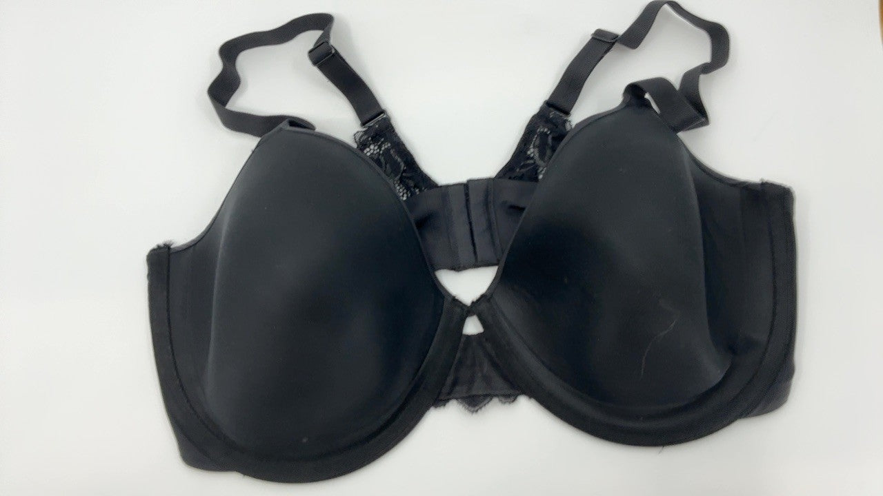 Black Microfiber Underwire Bra 38D Maidenform One Fab Fit Convertible