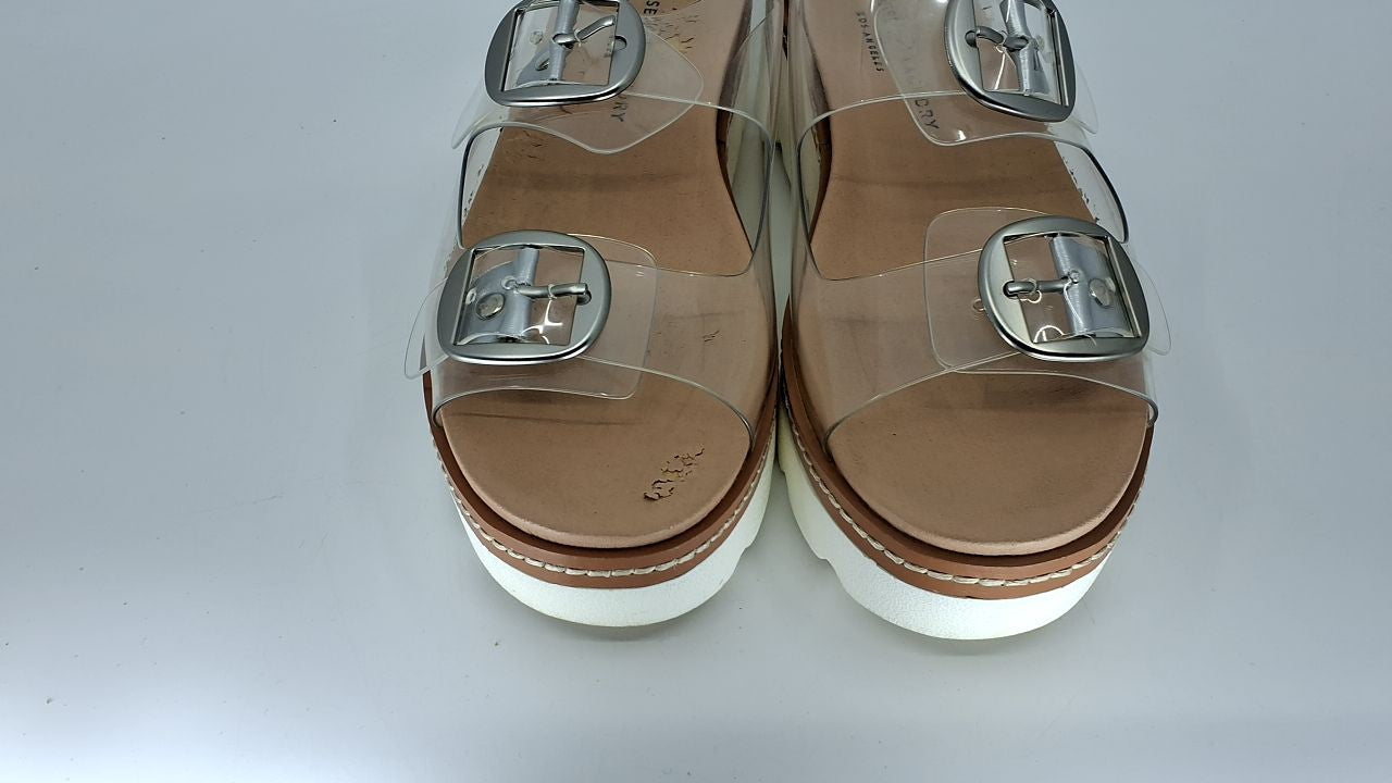 Chinese Laundry Women's SURFS UP Sandal, Clear, 8.5 US M