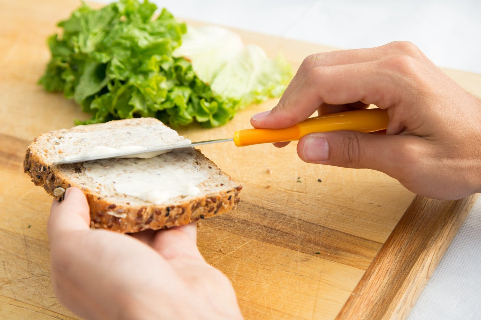 Zyliss Orange Sandwich Spreader Knife - Ergonomic Handle & Wide Blade