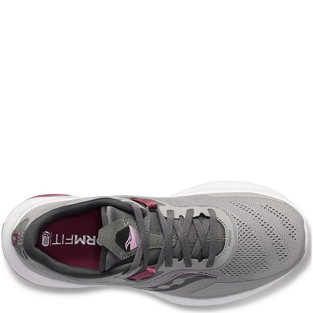 Saucony Women's Guide 15 Running Shoe, Alloy/Quartz, 7