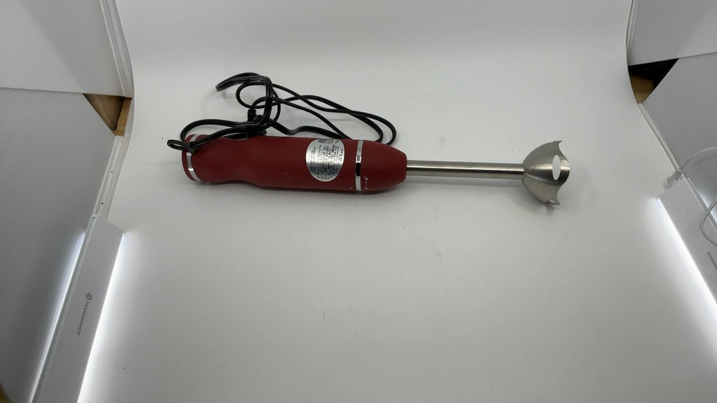 300W Immersion Blender Red 2 Speed Stick Mixer w/ Stainless Steel Blade