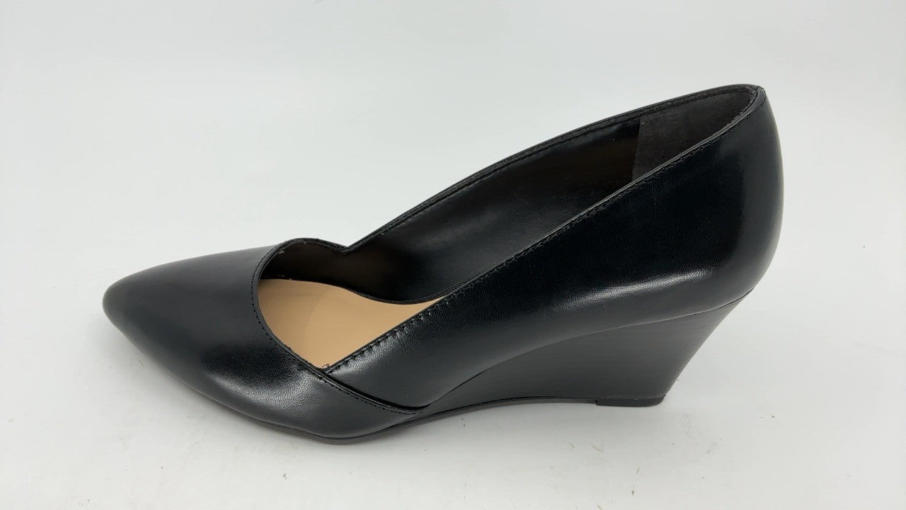 Franco Sarto Womens Frankie Pump Black Leather 6 W