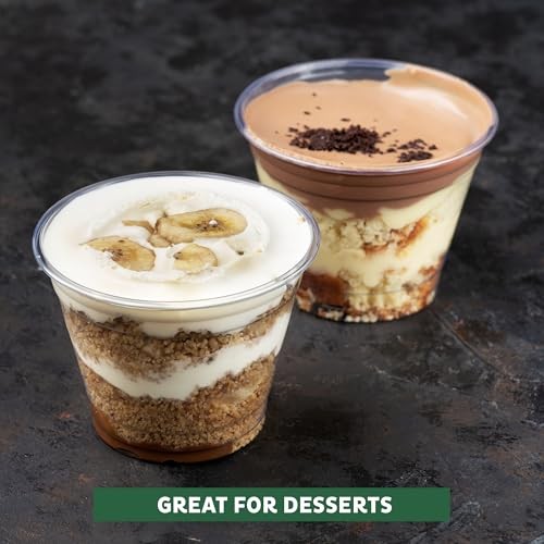 100 Sets 5.5 Oz Plastic Cups w/ Lids - Souffle & Condiment Containers