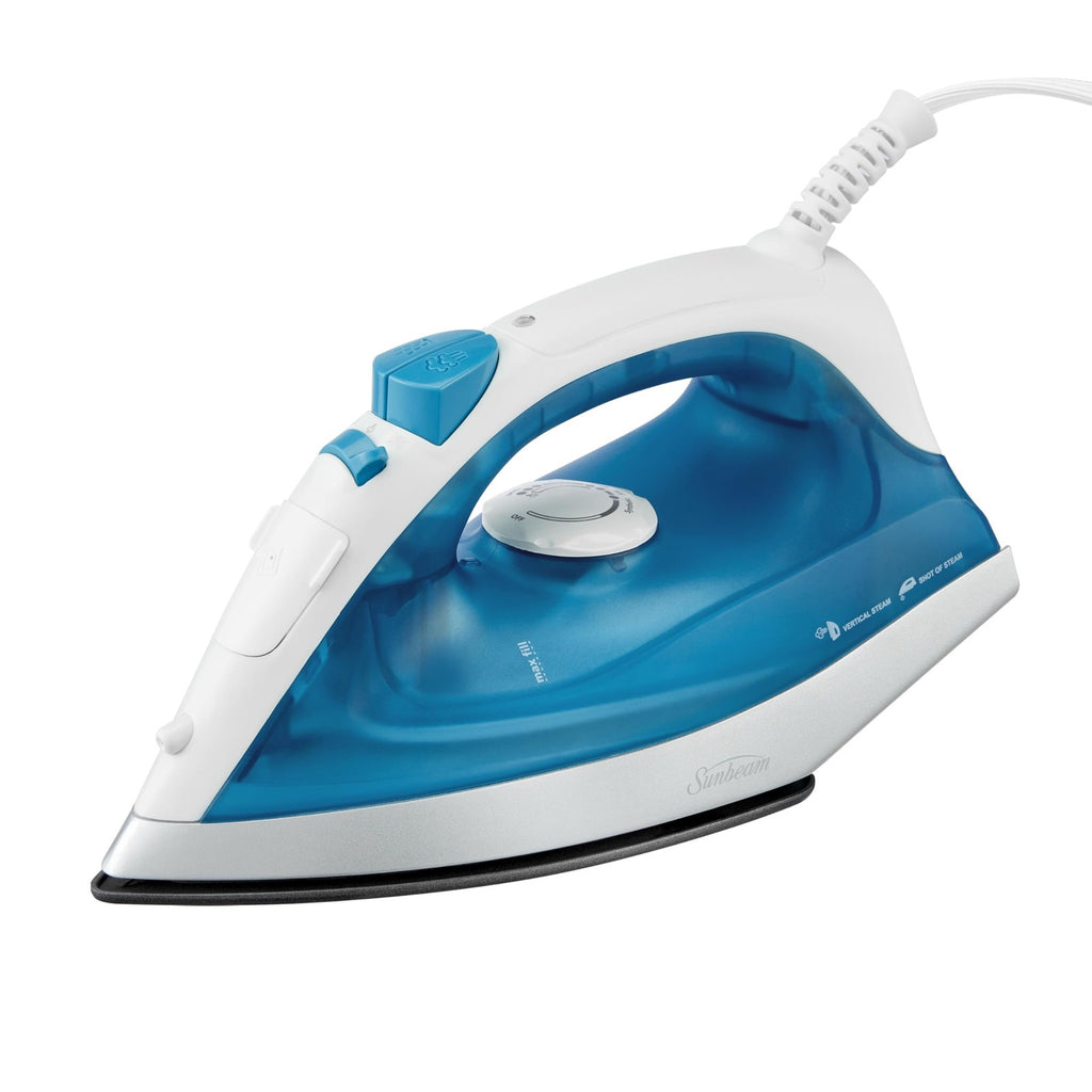 1200W Sunbeam Steam Iron w/ Non-Stick Soleplate & Precision Tip