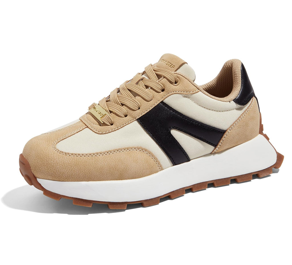 LUCKY STEP Women's Casual Trainers Platform Sneakers Size 8 B(M) US