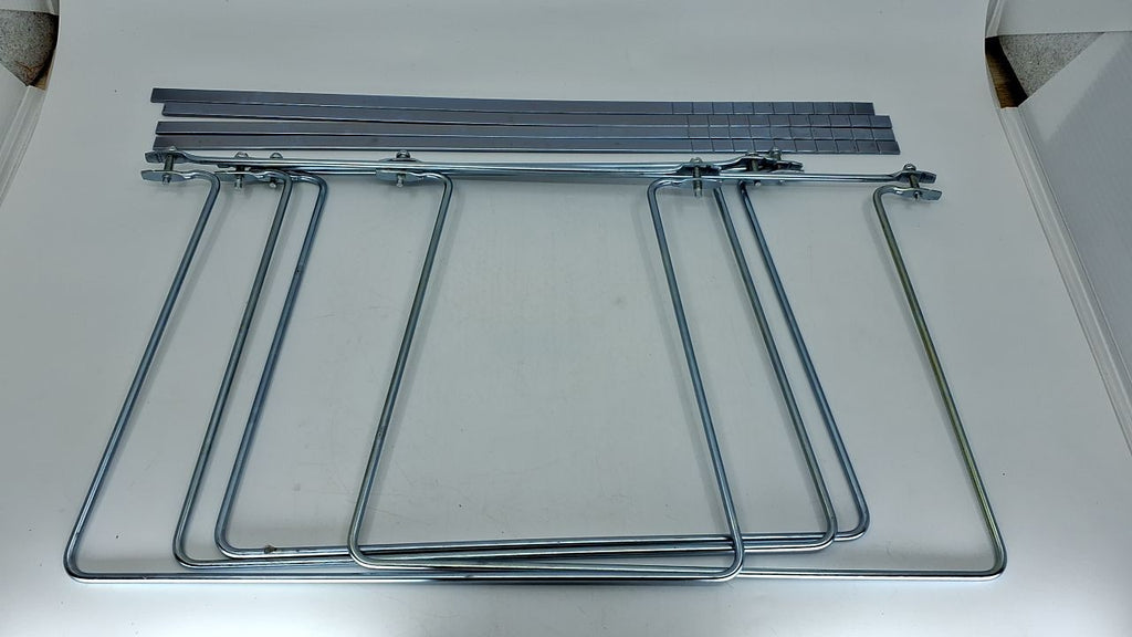 Hanging File Frame, Letter Size, Adjustable 14-18 In, Silver, 2 Count