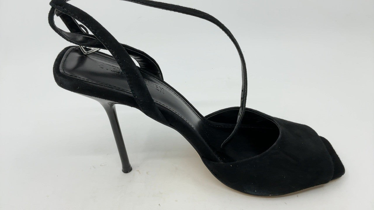 Steve Madden Women's Lilac, Black Suede, 9.5