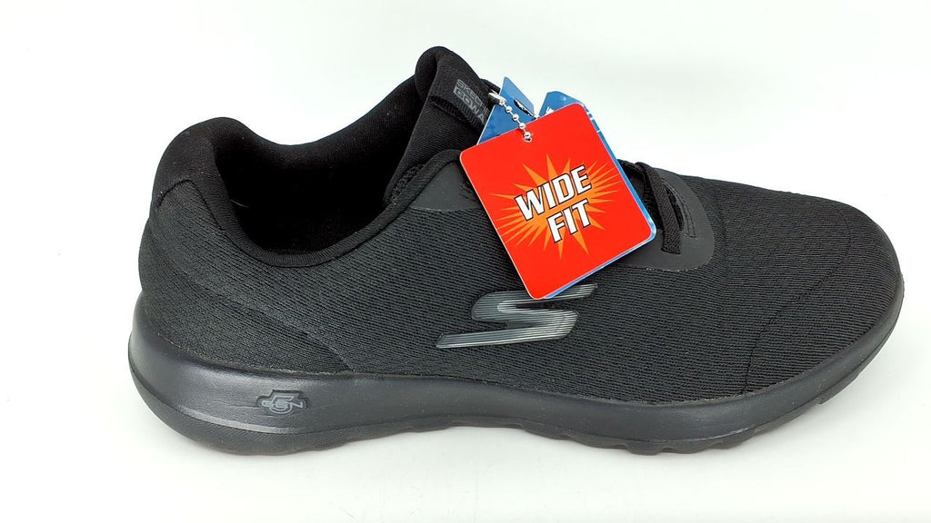 Skechers Women's Go Walk Joy-Ecstatic Sneaker, Black, 8.5 Wide