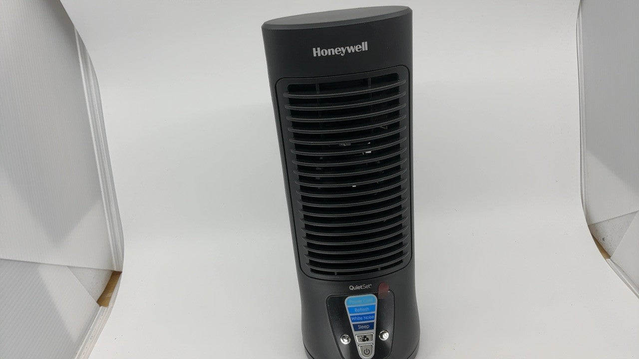 Honeywell Quiet Table Fan, 13in Oscillating, 4 Levels, Black, HTF210B