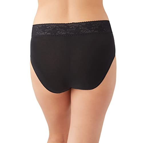 Wacoal Women's Comfort Touch Brief Panty, Black, Small