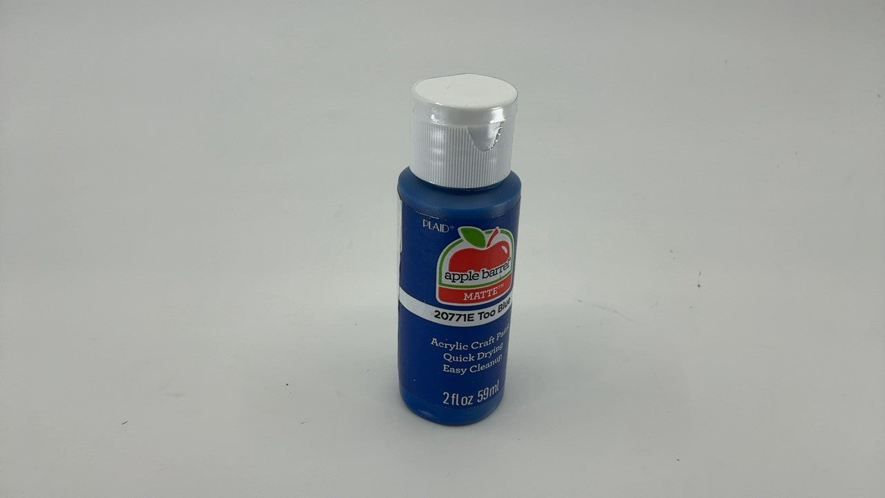 Apple Barrel Acrylic Paint in Assorted Colors (2 oz), 20771, Too Blue