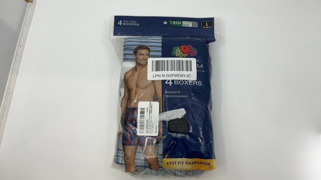Fruit of the Loom Large Breathable Cotton Mesh Boxer Briefs 3 Pack