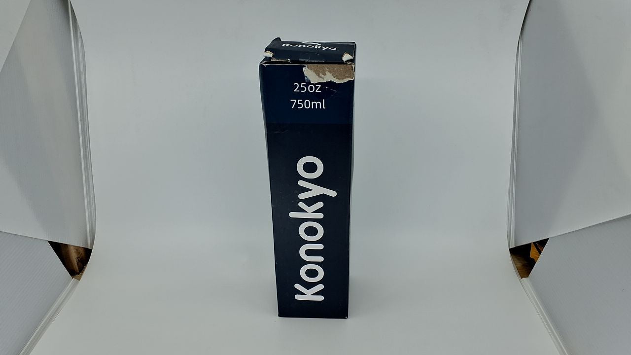 Konokyo 25oz Double Wall Stainless Steel Flask Water Bottle Blue