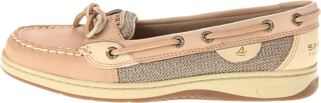 Sperry Womens Angelfish Boat Shoe, Linen/Oat, 9