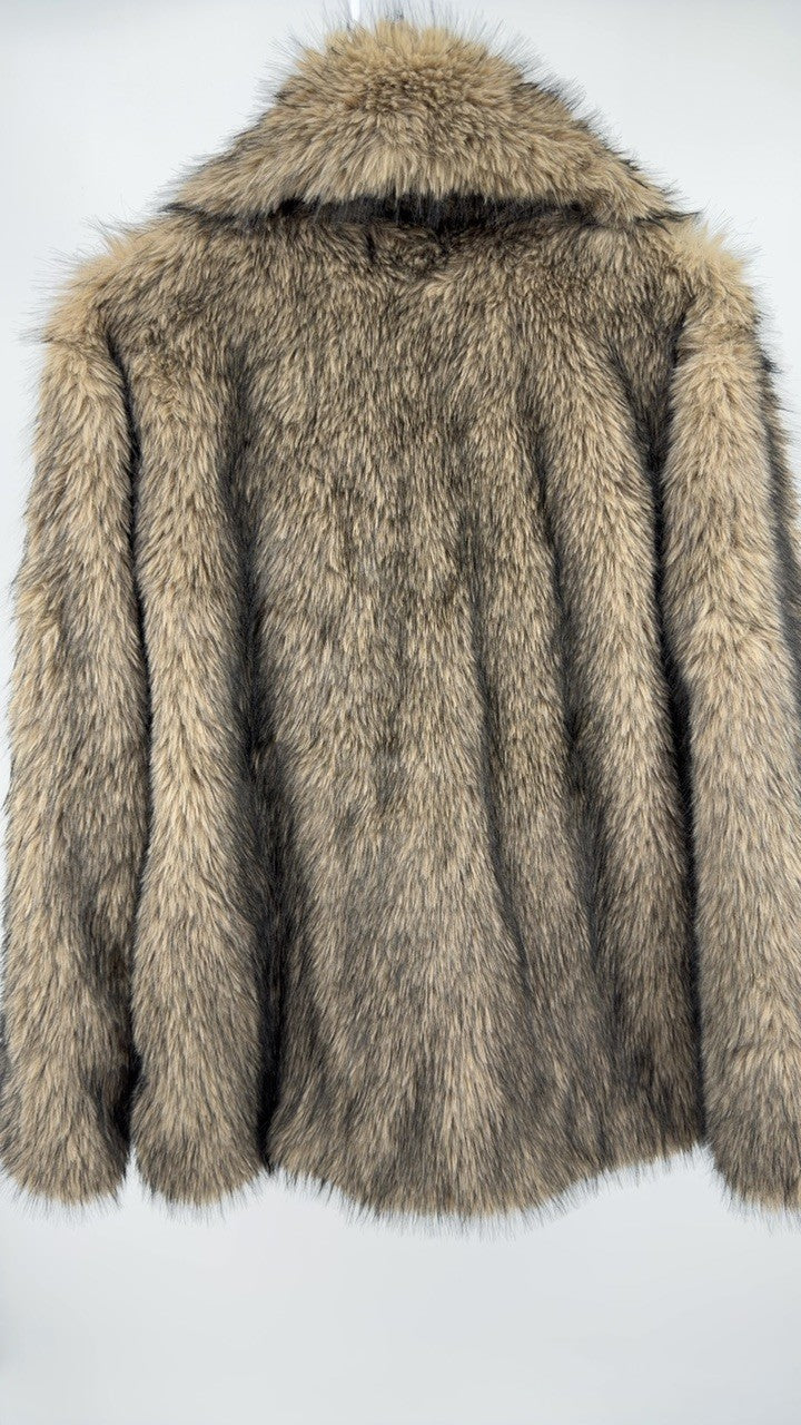 Long Sleeve Winter Faux Fur Outerwear