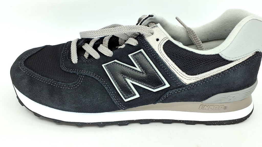 New Balance Men's 574 Core Sneaker, Black/White, 10.5M US