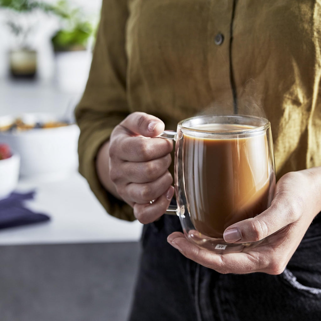 ZWILLING Sorrento Plus 2-pc Double-Wall Glass Latte Mug Set