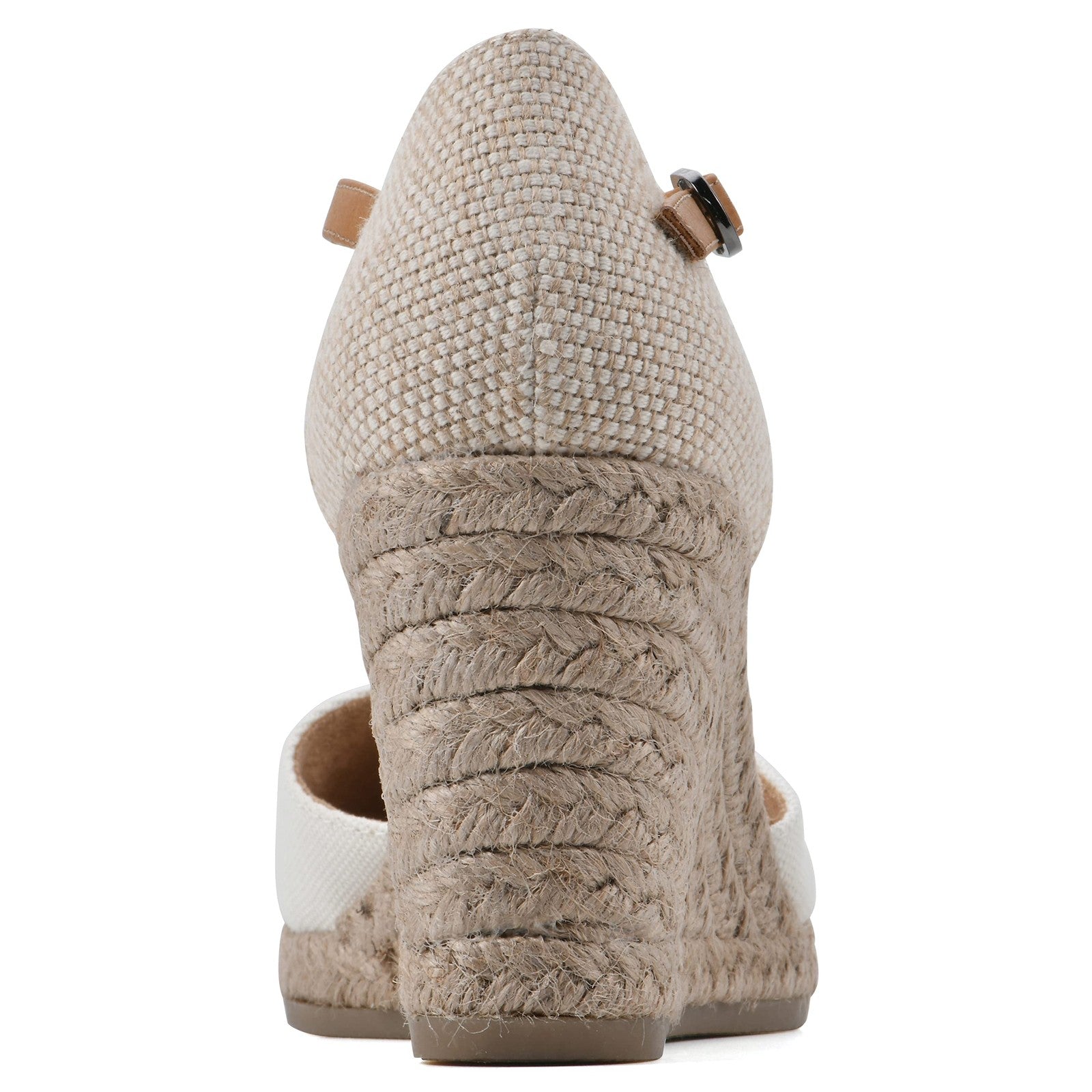 WHITE MOUNTAIN Women's Mamba Espadrille Wedge Sandal, Natural/Fabric, 6.5 W