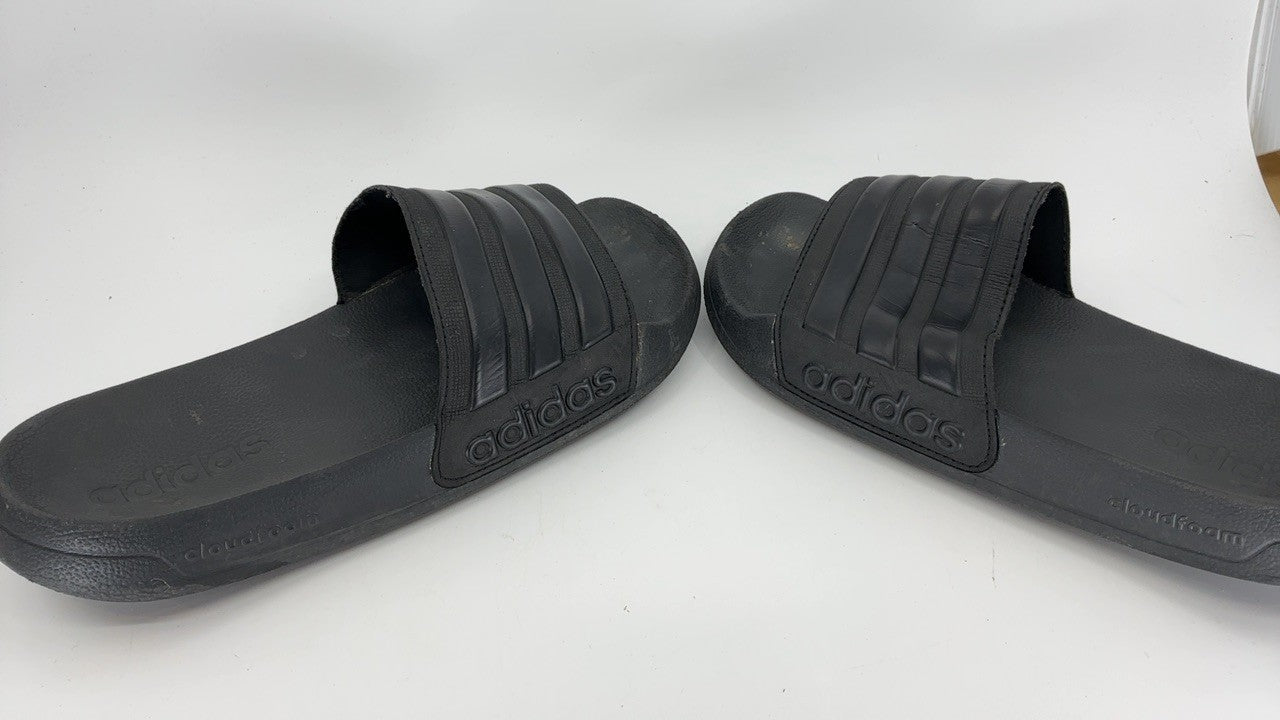 adidas unisex adult Shower Slide Sandal, Core Black/Core Black/Core Black, 8 US